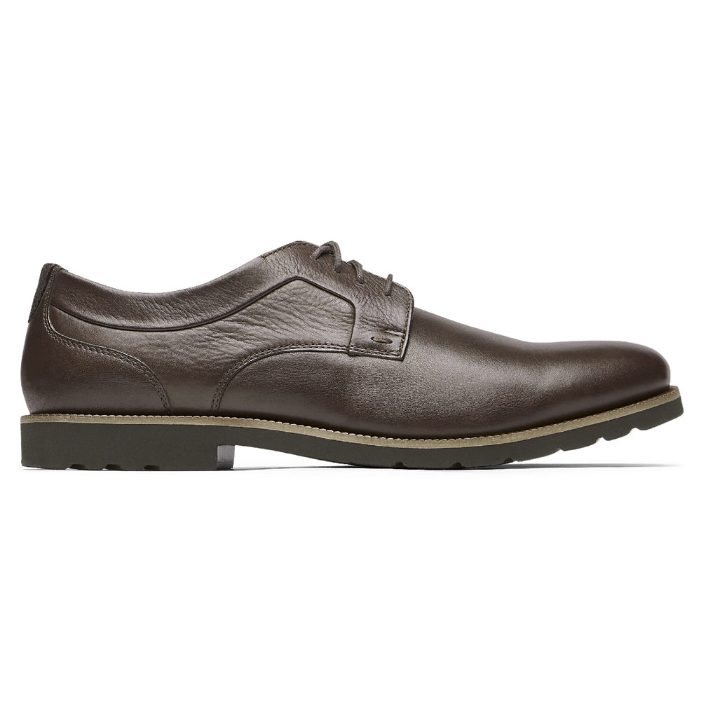 Oxfords Rockport Hombre Mexico - Sharp & Ready 2 Plain Toe Marrom Oscuro - WCLJD9231